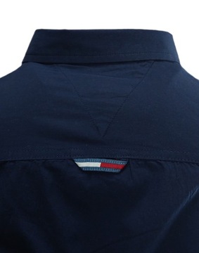 Tommy Hilfiger Koszula męska SLIM FIT Granatowa 100% Bawełna r. XXL