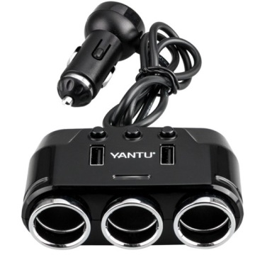 РАЗЪЕМ ДЛЯ ПРИЖИГАЛА 2X АВТОМОБИЛЬНОЕ ЗАРЯДНОЕ УСТРОЙСТВО USB