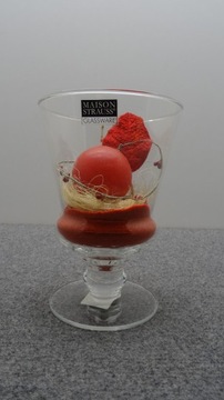 Рождественский подсвечник в виде большого стеклянного кубка MAISON STRAUSS