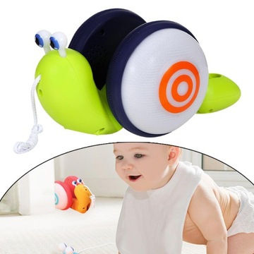 Segolike, 2 шт., милые пластиковые детские перетаскиваемые фонарики в форме улитки для малышей