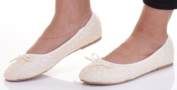 DAMSKIE BALERINY KLASYCZNE ZAMSZOWE BALERINKI LEKKIE PRZEWIEWNE