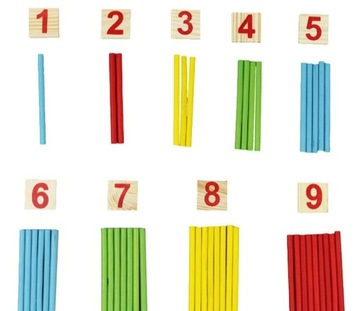 палочки для обучения счету, счеты, палочки + цифры, обучающий набор mon