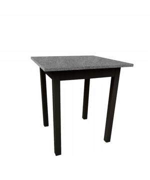 Stół 60x60 Beton /Czarny Hoker Taboret Stoły Kuchenne Solidne Kolory Stolik