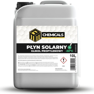 PŁYN SOLARNY GLIKOL PROPYLENOWY C.O -35°C 10L nie zamarza antykorozyjny