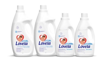 LOVELA Baby hipoalergiczny Odplamiacz 1L x2 Płyn do Płukania 2L x2