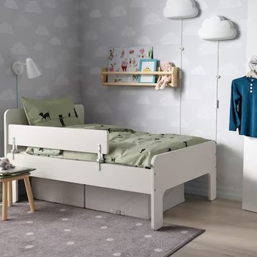 BARIERKA OCHRONNA ŁÓŻECZKA BIAŁA 96 cm IKEA NATTAPA