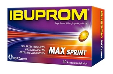 Ibuprom Max Sprint 40kaps ból gorączka