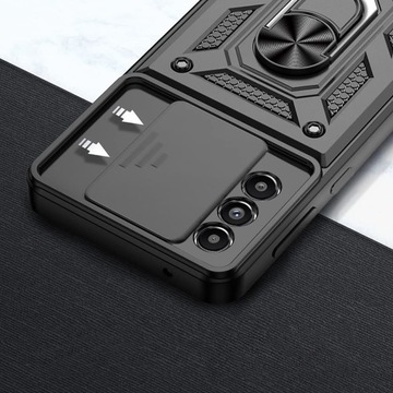 Чехол для Samsung A54 5G ARMOR SLIDE RING + GLASS