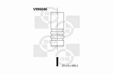 BGA VENTIL VÝFUKOVÝ V996046