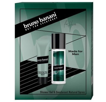 BRUNO BANANI Zestaw prezentowy Made For Men (Dezodorant naturalny spray 75m