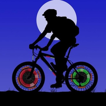 72X СВЕТООТРАЖАЮЩИЕ ЦВЕТНЫЕ ПОЛОСЫ Светоотражающие средства для велосипедных спиц ВЕЛОСИПЕД 6 ЦВЕТОВ