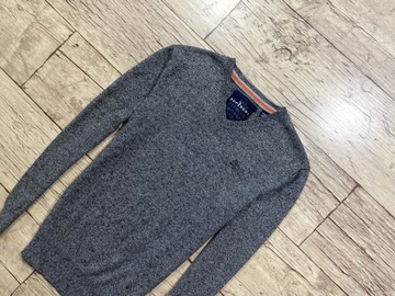 SUPERDRY Sweter Męski Serek Bawełna melanż M