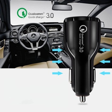 АВТОМОБИЛЬНОЕ ЗАРЯДНОЕ УСТРОЙСТВО 3.1A QC 3.0
