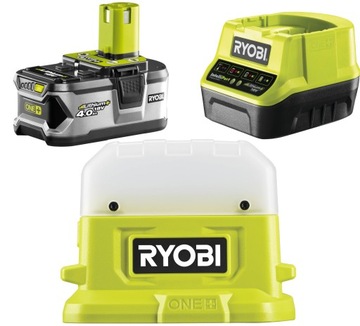 Светодиодный фонарик с фонариком 500 лм ryobi rlc18 +4ah