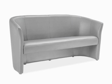 Sofa TM-3 szara ekoskóra poczekalnia biuro