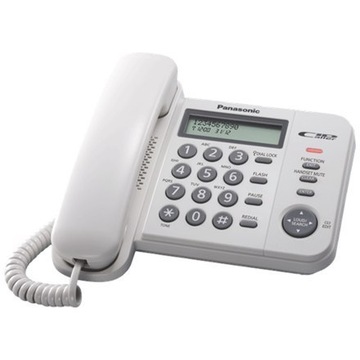 Panasonic Corded KX-TS560FXW 588 g, White, Caller ID, Phonebook capacity 50
