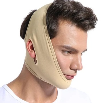 Маска для лица с V-образной линией, подтягивающая повязка для лица, уменьшающая двойной подбородок, маска для лица