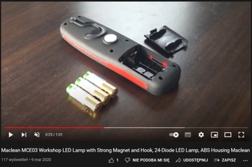 СВЕТИЛЬНИК ДЛЯ МАСТЕРСКОЙ С КРЮКОМ 24LED, ПРОЧНЫЙ ГАРАЖНЫЙ СВЕТИЛЬНИК