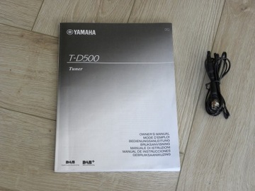 YAMAHA T-D500 czarny - tuner FM/AM, tuner cyfrowy DAB+, ładny stan