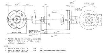 Двигатель 12 В постоянного тока, 3938 об/мин JOHNSON [P17]