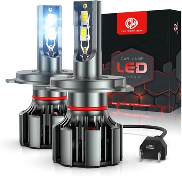 ŻARÓWKI DO SAMOCHODU CAR WORK BOX H4 LED 16000LM 6500K ZESTAW 2 SZT.