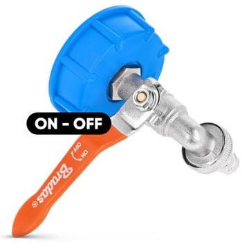 2x сливной клапан MAUZER, кран на 1000 л для резервуара IBC, заглушка для шланга 1/2x3/4