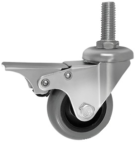 KOŁO KÓŁKO MEBLOWE SKRĘTNE Z TRZPIENIEM M12 50 mm