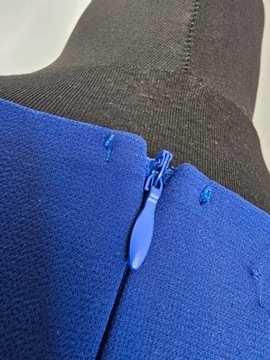 Shein sukienka elegancka niebieska tiulowa maxi 48
