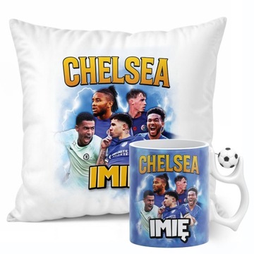 Zestaw personalizowany Kubek Piłkarski + Poduszka Chelsea Palmer
