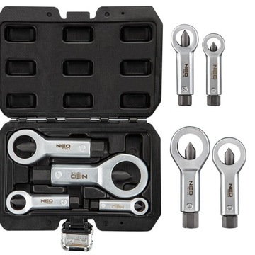 НАБОР ГАЙКОРЕЗОВ NEO НАБОР ИЗ 4 ШТ. ФРЕЗ 12-21ММ 11-925