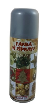 Farba Lakier w sprayu srebrna FS-100 250ml Aliga