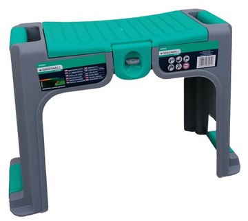 Садовый табурет на коленях с местом для хранения и стулом