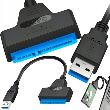 ADAPTER PRZEJŚCIOWKA USB 3.0 SATA 2.5 HDD SSD 5GB/s