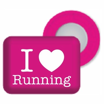 BIBBITS RÓŻOWE MAGNESY NA NUMER STARTOWY - RUNNING