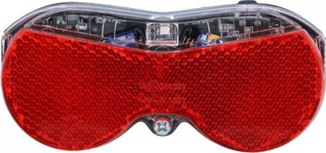 Lampka rowerowa tylna LED baterie odblask DUNLOP ( STAN IDEALNY ! )