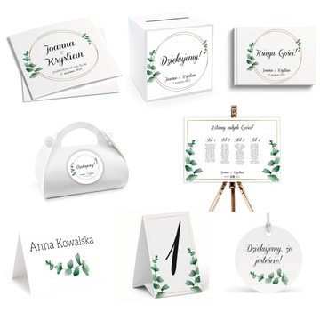WINIETKI WIZYTÓWKI NA STÓŁ ŚLUB WESELE ZS06 - 4SZT