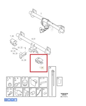 Prawa pianka haka Volvo XC60 (18-) 31650034