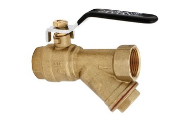 Zawór kulowy TYTAN Hydroland 1'' z filtrem w/w rączka
