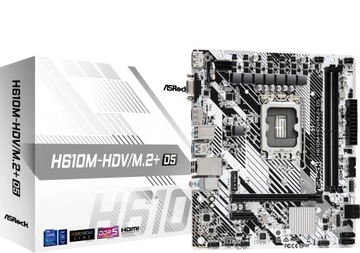 MB ASRock Intel 1700 H610M-HDV/M.2+ D5 WHITE