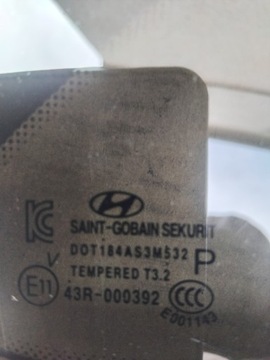 HYUNDAI I40 1.7 CRDI 15R SKLO (OKNO) KAROSERIE ZADNÍ PRAVÁ KOMBI