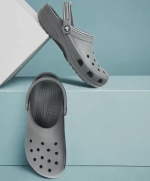 klapki crocs classic męskie sportowe lekkie chodaki szare r 45-46 M11