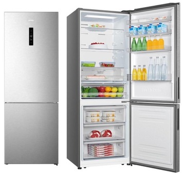 Lodówka NoFrost GORENJE NRK720EAXL4 200cm szary