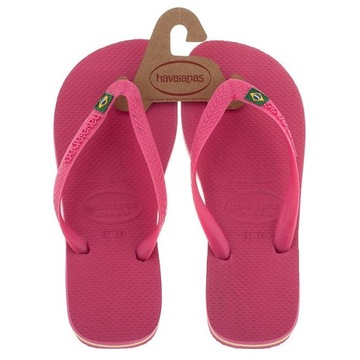 Damskie Klapki Japonki Havaianas Brasil Różowe