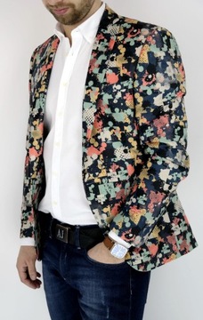 GIOVANNI PERA Marynarka męska D006 Rozm: 48 PUZZLE