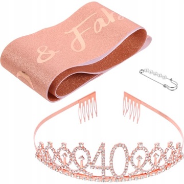 Повязка на голову к 40-летию с короной