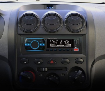 Автомобильный радиоприемник Bluetooth 1-DIN, USB AUX SD, микрофон, комплект батарей для дистанционного управления