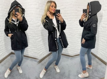 АСИММЕТРИЧНАЯ ПАРКА С КАПЮШОНОМ 4 ЦВЕТА 4XL