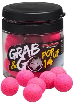 STARBAITS G&G GLOBAL KULKI PROTEINOWE 14mm POP UP 20g TRUSKAWKOWY DŻEM