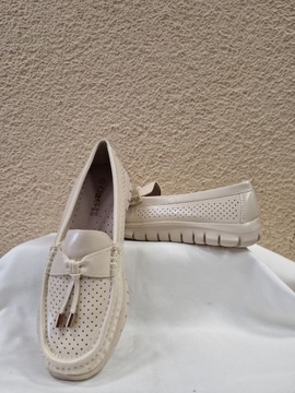 СВЕТЛО-БЕЖЕВЫЕ МОКАСИНЫ GOOT TO GREAT, размер 38