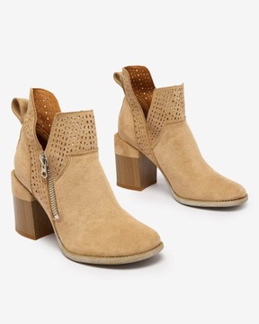 СВЕТЛО-КОРИЧНЕВЫЕ ЖЕНСКИЕ БОТИНКИ VEVIRET 39